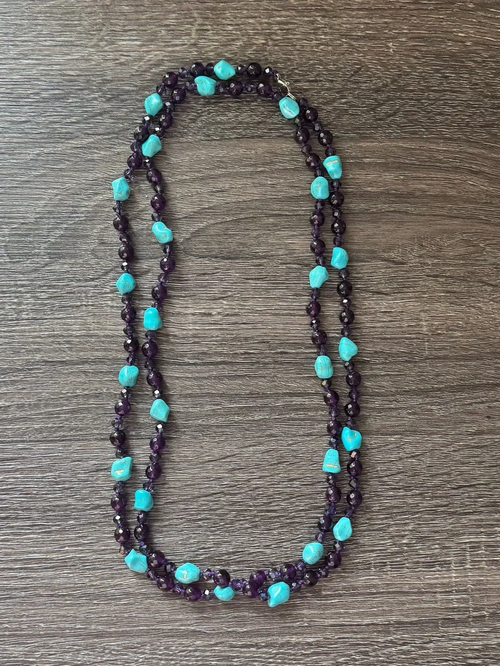 NWOT Tuckernuck Amethyst and Turquoise Necklace